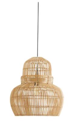 Product photograph of Nordal Budva Rattan Lamp Shade from Choice Furniture Superstore