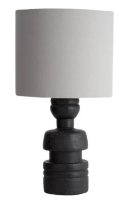 Nordal Loke Grey And Black Table Lamp