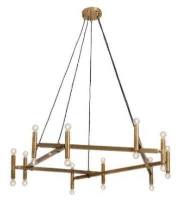 Nordal Brass 20 Bulbs Chandelier