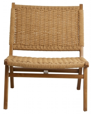 Product photograph of Nordal Club Teak Lounge Chair from Choice Furniture Superstore