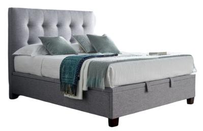 Kaydian Lumley Marbella Grey Fabric Ottoman Storage Bed