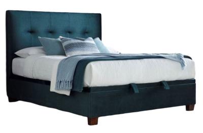 Kaydian Walkworth Deep Ocean Blue Fabric Ottoman Storage Bed