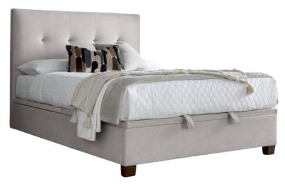 Kaydian Walkworth Maskat Clay Fabric Ottoman Storage Bed