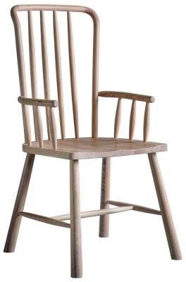 Product photograph of Wycombe Oak Carver Dining Chair Sold In Pairs from Choice Furniture Superstore