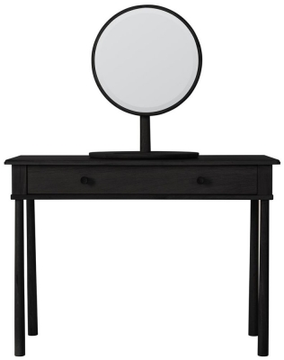 Product photograph of Wycombe Black Dressing Table With Drawer from Choice Furniture Superstore