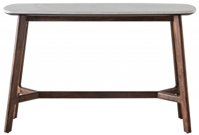 Product photograph of Barcelona Marble Top 120cm Console Table from Choice Furniture Superstore