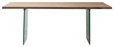 Product photograph of Ferndale Wood And Glass Dining Table - 8 Seater from Choice Furniture Superstore