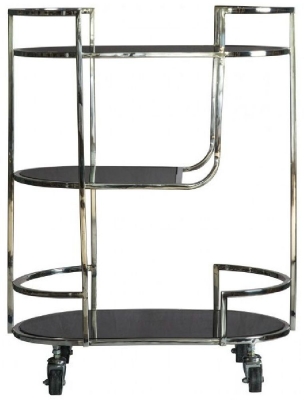 Product photograph of Beauchamp Silver Drinks Trolley from Choice Furniture Superstore