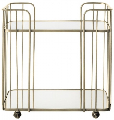 Verna Glass And Champagne Drinks Trolley