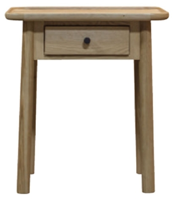 Product photograph of Nevada Oak 1 Drawer Side Table from Choice Furniture Superstore