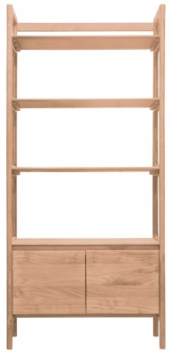 Product photograph of Madrid Display Unit - Comes In Oak And Walnut Options from Choice Furniture Superstore