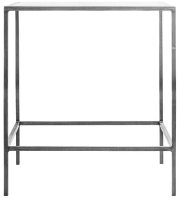 Product photograph of Rothbury Clear Glass And Silver Side Table from Choice Furniture Superstore