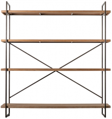 Product photograph of Brielle Wood And Metal Bookcase from Choice Furniture Superstore