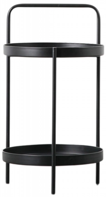 Product photograph of Staley Metal Round Side Table - Comes In Black And Gold Options from Choice Furniture Superstore