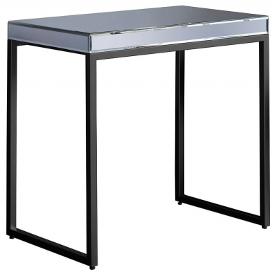 Product photograph of Clearance - Pippard Black And Mirrored Side Table - B44 from Choice Furniture Superstore