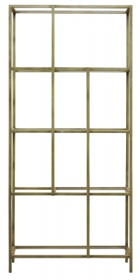 Product photograph of Clearance - Rothbury Champagne Bookcase - Fs132 from Choice Furniture Superstore