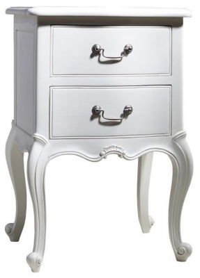 Product photograph of Clearance - Chic Bedside Cabinet - Vanilla White - Fs362 from Choice Furniture Superstore