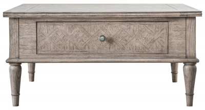 Mustique Wooden 2 Drawer Coffee Table
