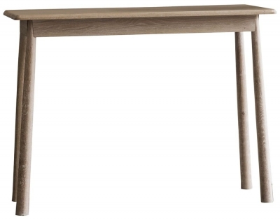 Product photograph of Wycombe Oak Console Table from Choice Furniture Superstore