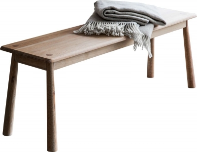 Product photograph of Armagh Dining Bench - Comes In Oak And Black Options from Choice Furniture Superstore