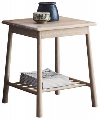 Product photograph of Wycombe Oak Side Table from Choice Furniture Superstore