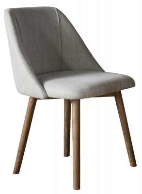 Product photograph of Set Of 2 Elliot Neutral Fabric Dining Chair from Choice Furniture Superstore