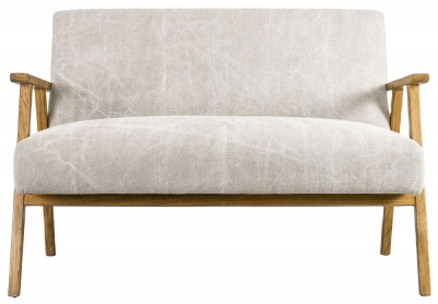 Product photograph of Neyland Natural Linen Fabric 2 Seater Sofa from Choice Furniture Superstore