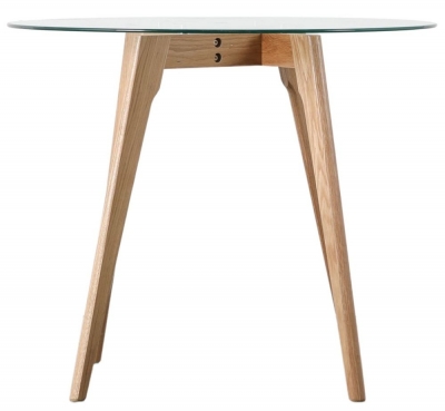 Blair Natural Oak Round Dining Table - 2 Seater