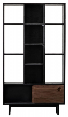 Product photograph of Barbican Walnut Display Unit from Choice Furniture Superstore