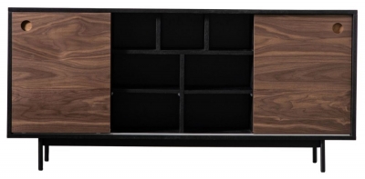 Product photograph of Barbican Walnut Large Sideboard from Choice Furniture Superstore
