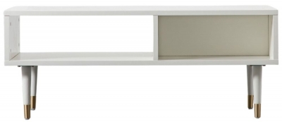 Product photograph of Holbrook Media Unit - Comes In White Pink And Grey Options from Choice Furniture Superstore
