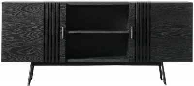 Holsen Black Oak 160cm Large Sideboard 2 Doors