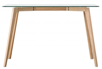 Product photograph of Blair Oak 4 Seater Dining Table from Choice Furniture Superstore