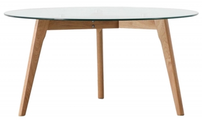 Product photograph of Blair Oak Coffee Table from Choice Furniture Superstore
