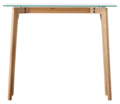 Product photograph of Blair Oak Console Table from Choice Furniture Superstore