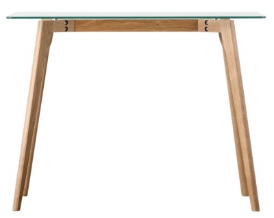 Product photograph of Blair Oak Desk from Choice Furniture Superstore