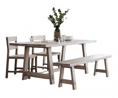 Product photograph of Clearance - Kielder Oak Dining Table - B193 from Choice Furniture Superstore