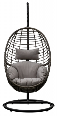 Product photograph of Adanero Wicker Outdoor Garden Hanging Chair from Choice Furniture Superstore