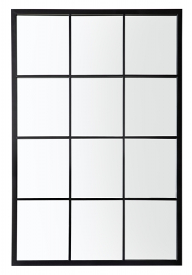 Grande Black Outdoor Mirror - W 120cm x D 2cm x H 80cm