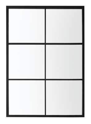 Premont Black Outdoor Mirror - W 100cm x D 2cm x H 70cm