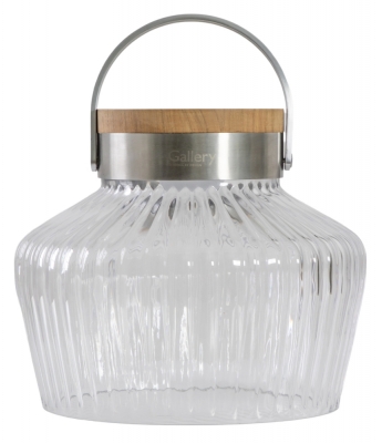 Product photograph of Earlton Clear Small Led Solar Lantern from Choice Furniture Superstore