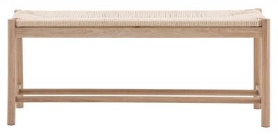 Product photograph of Telford Natural Rope Bench from Choice Furniture Superstore
