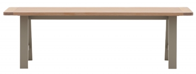 Product photograph of Eton Prairie Trestle Dining Bench from Choice Furniture Superstore