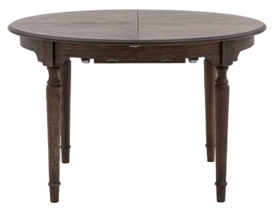 Product photograph of Madison Wooden Walnut 6 Seater Round Dining Table from Choice Furniture Superstore