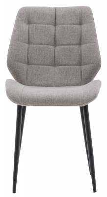 Product photograph of Manford Upholstered Light Grey Dining Chair Sold In Pairs from Choice Furniture Superstore