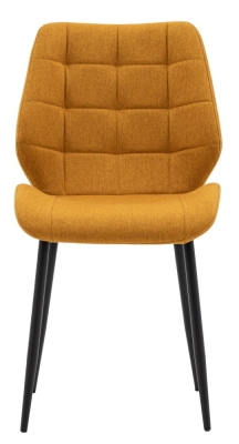 Product photograph of Manford Upholstered Saffron Dining Chair Sold In Pairs from Choice Furniture Superstore