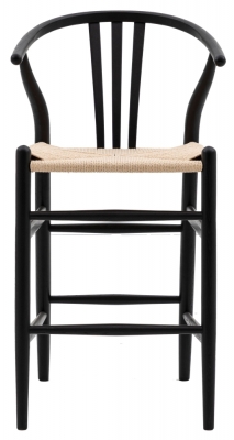 Product photograph of Set Of 2 Whitney Black Bar Stool from Choice Furniture Superstore