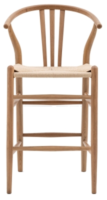 Product photograph of Set Of 2 Whitney Natural Bar Stool from Choice Furniture Superstore