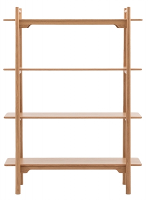 Product photograph of Armagh Open Display Unit - Comes In Oak And Black Options from Choice Furniture Superstore