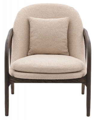 Estelle Fabric Armchair - Comes in Taupe and Ochre Options